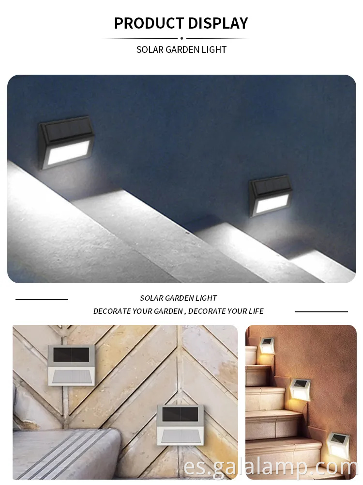 Elegantes luces de jardín al aire libre con energía solar para todo el clima